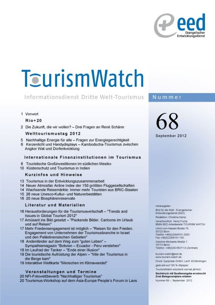 Der neue TourismWatch Nr. 68 ist da! 